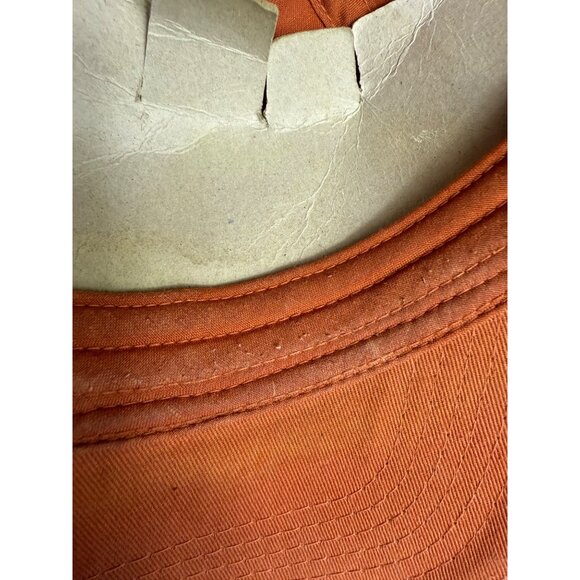 Ahead Shipyard Golf Club Baseball Hat Clipper Ship Snap Back Cap Faded Orange - Picture 8 of 9